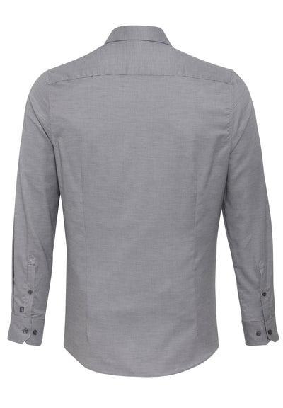 D91000-21706 PURE- City Hemd slim fit Langarm 710 uni grau