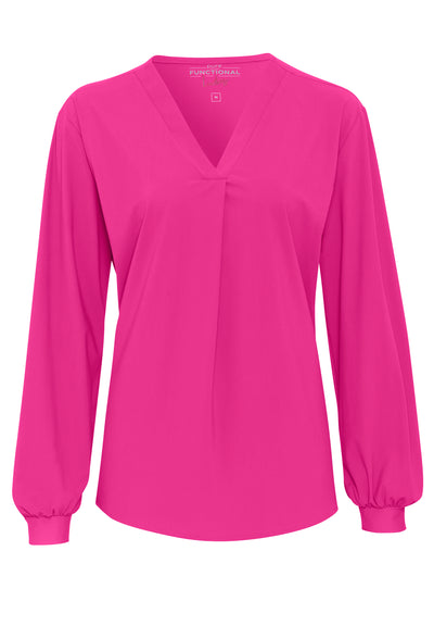 D91350-91313 PURE- Functional Bluse Langarm 344 uni pink