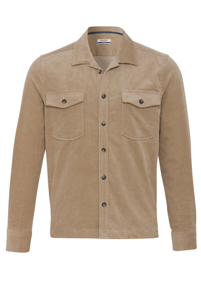 D91500-51990 PURE- Casual Overshirt Langarm 205 uni sand