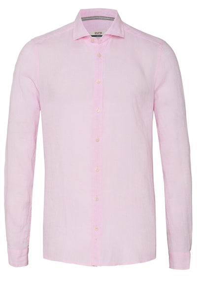 E11508-21110 PURE- Casual Hemd Langarm 341 uni rosa