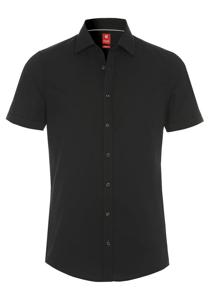 3330-717 - Hemd City red - schwarz - pureshirt